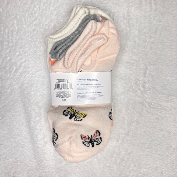 NWT Old Navy Novelty Ankle Socks 6-Pack — Spring Bug-Themed - Picture 2 of 5